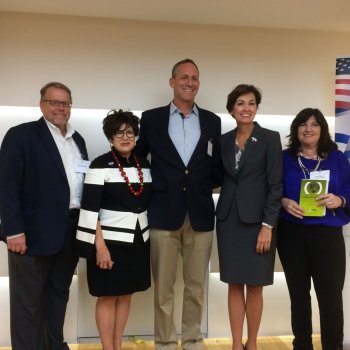 Iowa Governor Kim Reynolds Meets Chamber Members