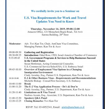 U.S. Visa Requirements for Work and Travel