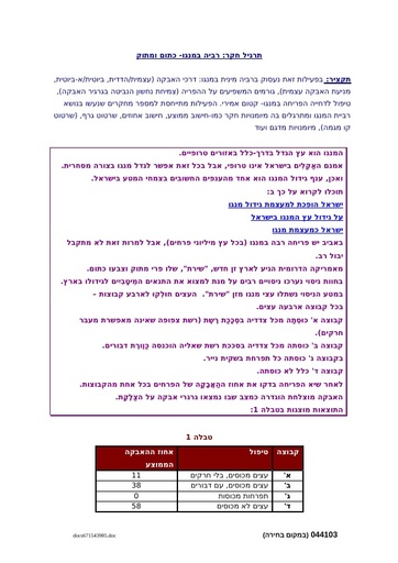 תרגיל חקר- רביה במנגו